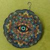 10 Inch Hanging Wind Spinner with Eye Design Vibrant Metal Garden Decor for Outdoor 360 Degree Hook for All Seasons