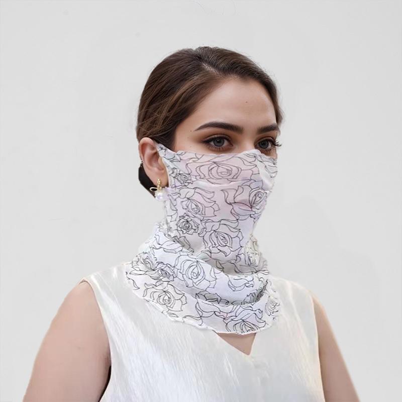 

Женская солнцезащитная маска с защитой от ультрафиолета, летняя полиэстеровая велоспорт, несколько стилей, модные аксессуары для активного отдыха 1pc