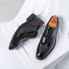 Fashion Classic Italy Pointed Toe Leather Shoes Men Luxury Oxfords Business Formal 2025 Men Shoes Boos Dress Men Black Wedding Shoes
