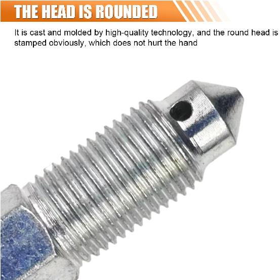 36PCS Brake Bleeder Screw Assortment Kit, SAE & Metric Cylinder Bleeder Valve Screw Kit, Vehicle Brake Caliper Accessories Replace H9406-6, H9402-6,