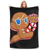 Black Pearl Cookie Flanelldecken Cookie Run Kingdom Lustige Überwürfe für Zuhause 200x150cm Tagesdecke