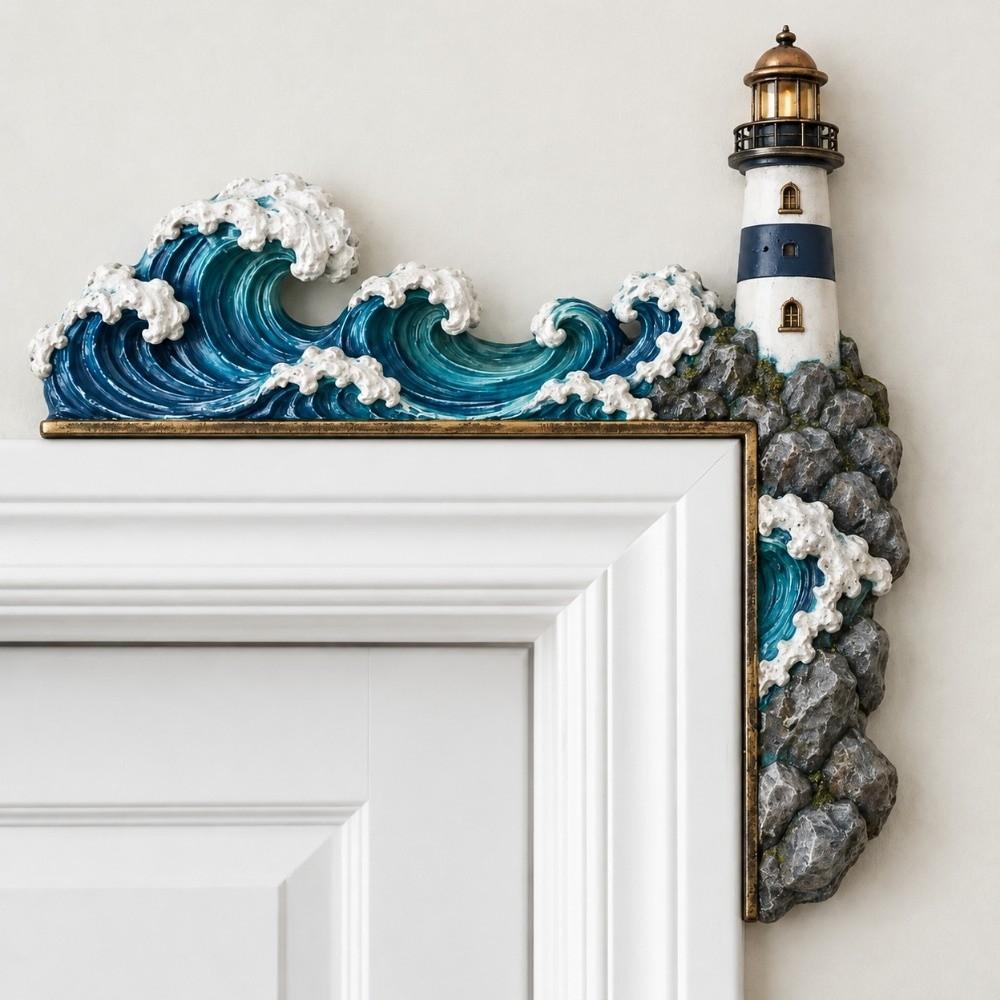 Wooden Door Topper Double-sided Printing Door Frame Decoration Animal Door Corner Decor Bar
