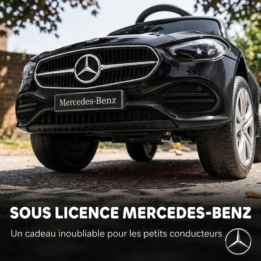 Licensed Mercedes-Benz Ride-On Toy for Children, 12-36 Months, Black