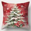 Christmas decoration pillowcase red Santa Claus Snowman pillow cover Sofa cushion cover home decoration New Year gift