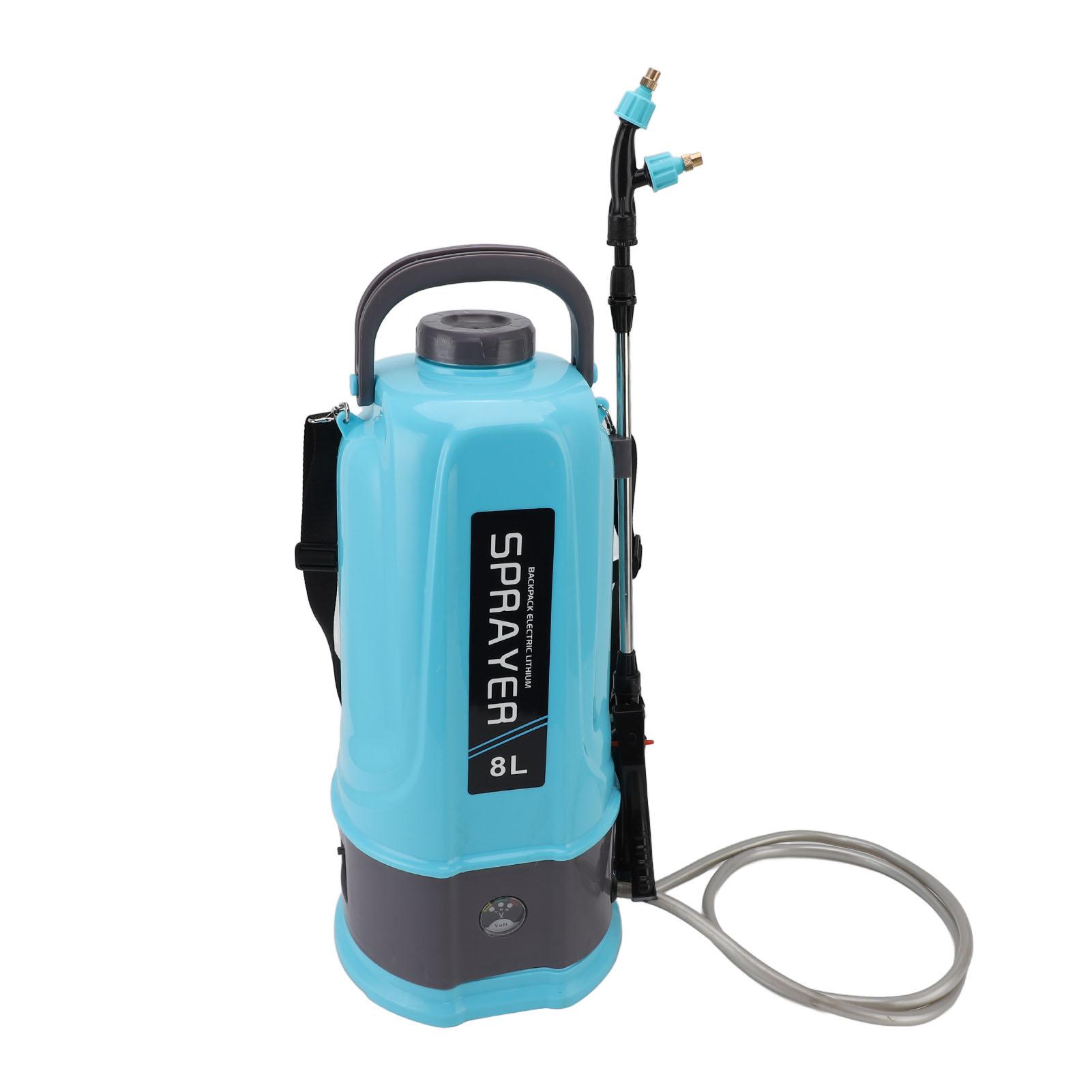 

Battery Powered Backpack Sprayer Adjustable Pressure Agricultural Electric Sprayer with 5 Nozzles for Weeding Spraying