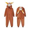 Kigurumi pro děti, Overaly Cosplay Kostým Zvířecí Pyžamo na Halloween, Labubu Narozeninový Vánoční Dárek, Rodinné Sladěné Noční Prádlo na Párty, Focení