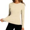 Women Long Sleeve Athletic Top Lightweight Wicking Quick Dry Stretch Fitness Shirt for Running Yoga Training Workout