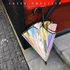 Colorful Rainbow Umbrella Transparent Color Changing Long Handle Umbrella Rain Women's Big Umbrellas Parapluie Girl Gift  SY191