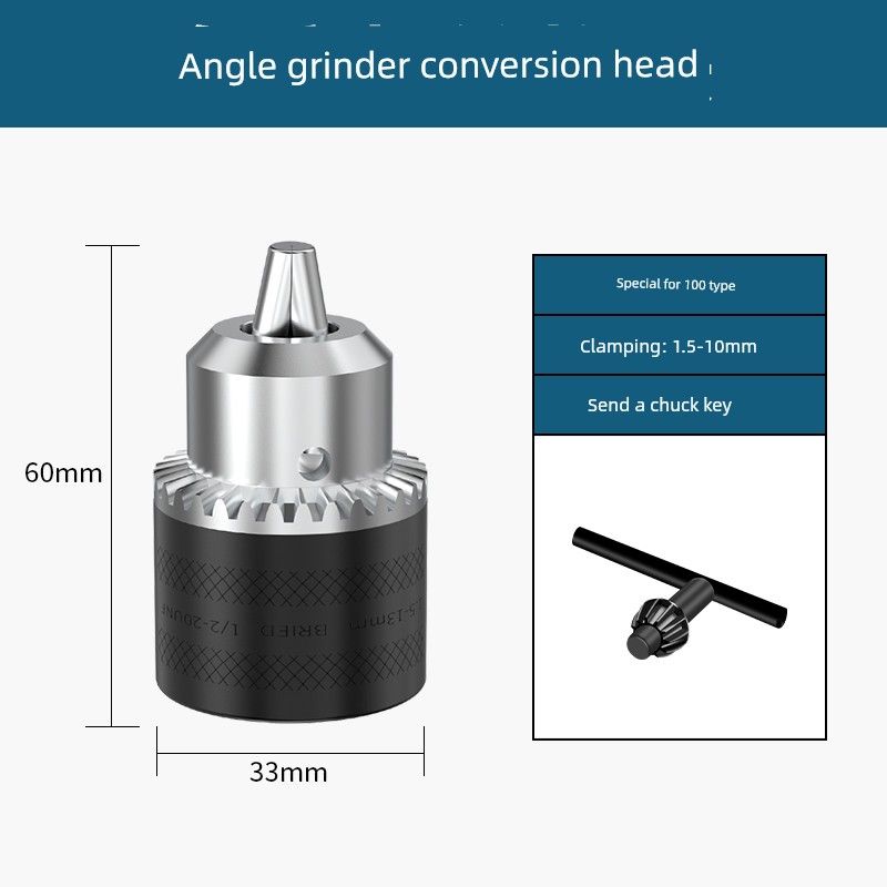 

Aoben Преобразователь угловой шлифмашины Многофункциональный универсальный патрон для электродрели Восстановление Регулируемая резка Полировка Аксессуары Адаптер Angle grinder drill chuck