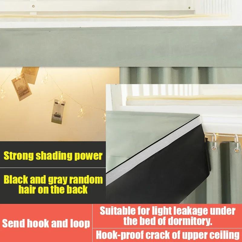 Student Dormitory Lower Berth Bed Pelmet Swags Self Adhesive Blackout Curtain Head BEasy Install Edroom Window Drape Valance