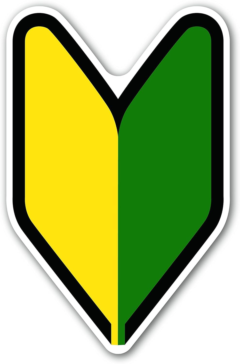 

Сильный анизотропный магнит и ретроотражающий материал для безопасной езды ночью: Знак начинающего водителя: 7.0 x 4.5 One size зелёный