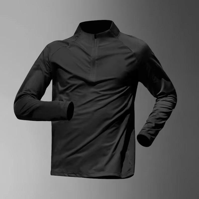 Men's Quick-Dry Long Sleeve T-Shirt for Running, Training, Fitness, and Hiking