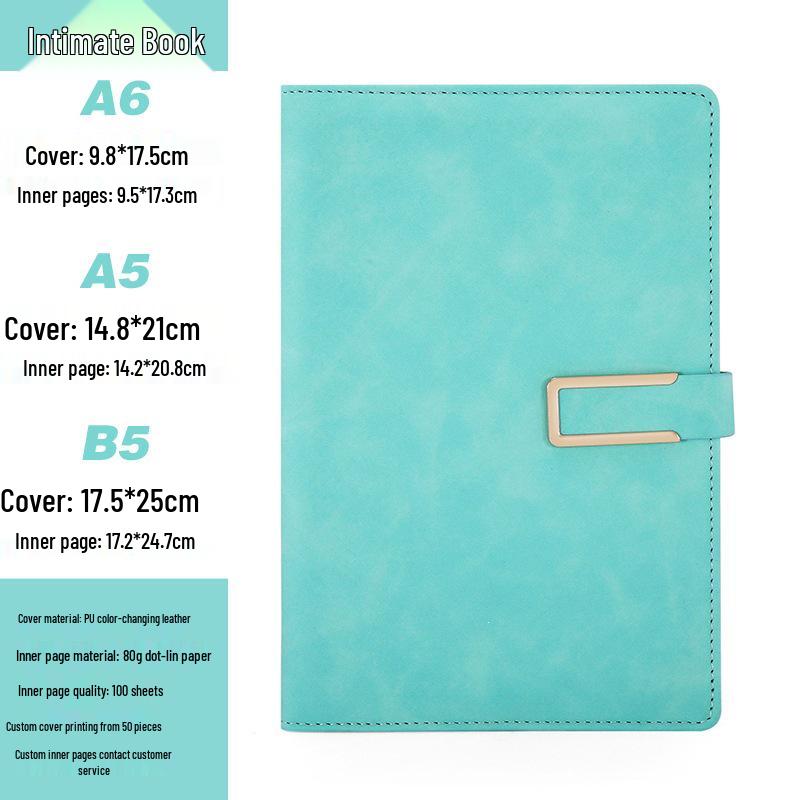 Customizable A5 Notebook & B5 Planner for Students and Business Meetings
