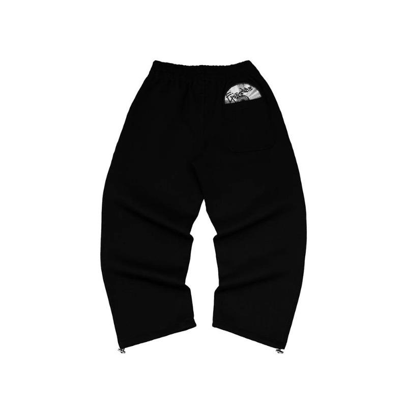 Trendy High Street Retro Casual Streetwear Men's Sports Suit Y2K Harajuku Print Hoodie Men Hip-hop Loose Sweatpants