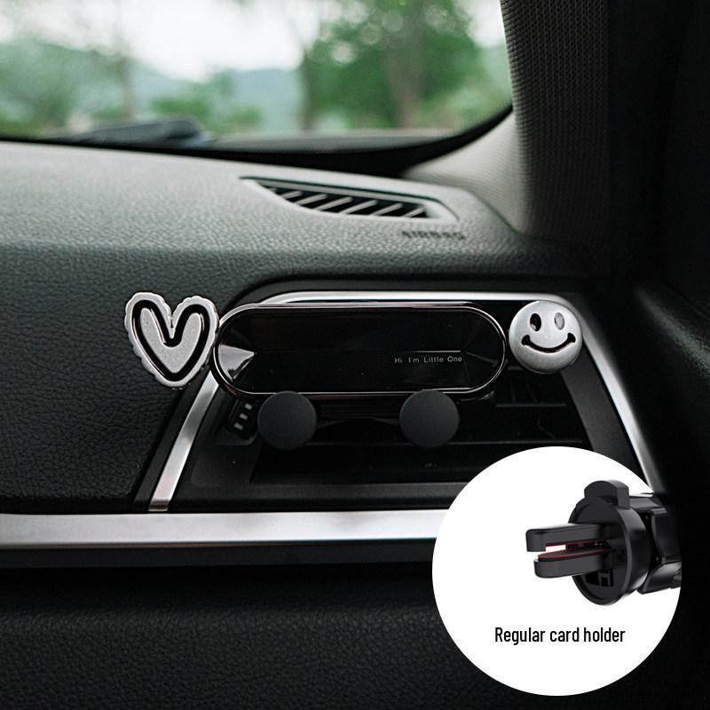 

Cute Love Heart Air Vent Phone Mount - In-Car Navigation Holder Stand