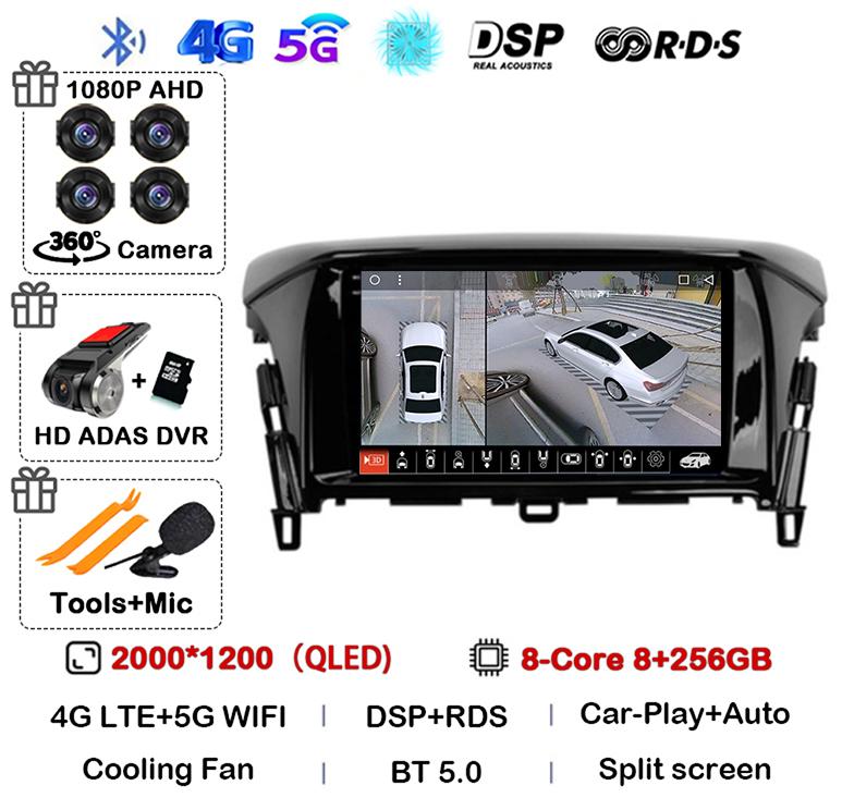 Android 14 Carplay Auto For Mitsubishi Eclipse Cross 2017 2018 2019-2022 Car Radio Stereo Multimedia Video Player Navigation GPS