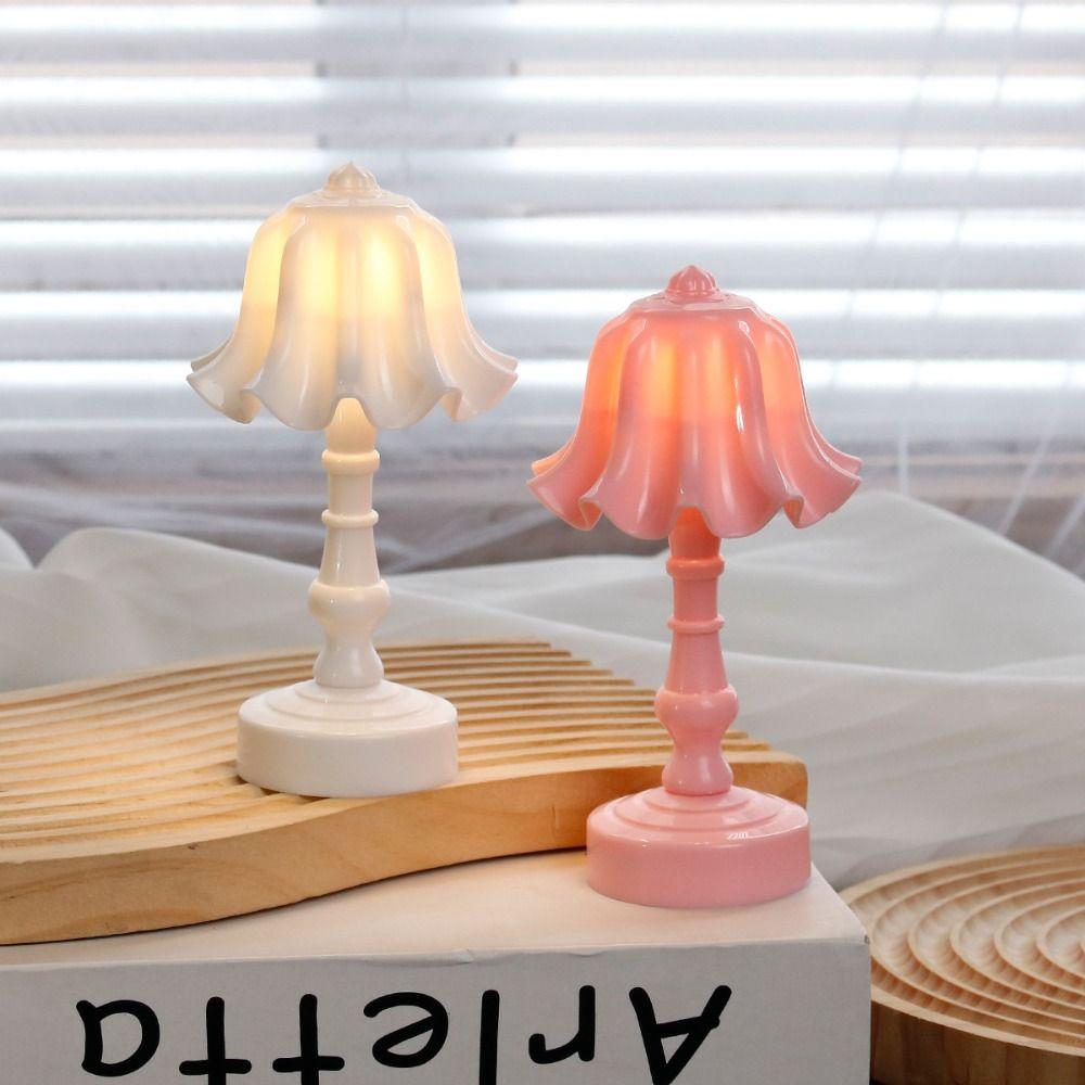Retro Bedroom Desk Lamp Creative Flower Shape Night Light New Table Lamp