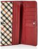 Daks HouseCheck Men's Long Wallet, Red, One Size