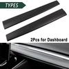For Tesla Model 3 Model Y Dashboard Panel Stickers Center Console Decor Trim For Tesla Accessories ABS Decals Carbon Fiber Look