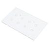 Interruptor Táctil Inteligente Wifi 8 Gangs Panel de Vidrio Templado IP44 Interruptor de Luz Inteligente Estándar