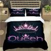 Fashion King And Queen Print Bedding Set Single Twin Full King Size Cute Animals Bed Linen Adults Teens Bedroom Luxury Gift