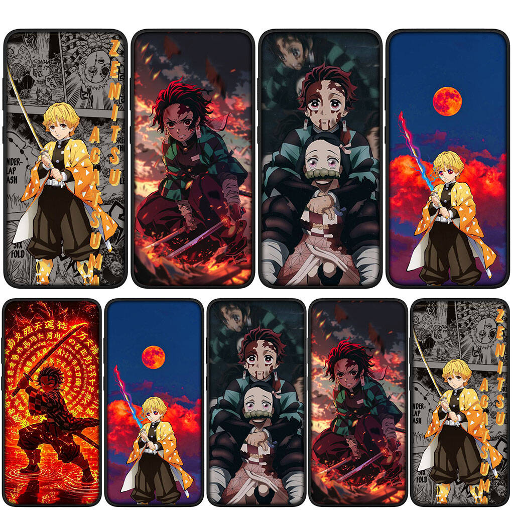 for Motorola Moto Edge 70 60 50 G54 G86 Samsung Galaxy S25 iPhone 17 16 15 Redmi Note 14 13 Pro Max Phone Case Demon Slayer Agatsuma Zenitsu Tanjirou