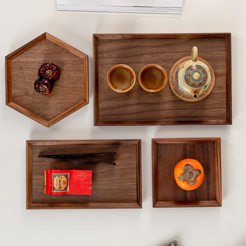 Serviertablett aus Schwarznussholz