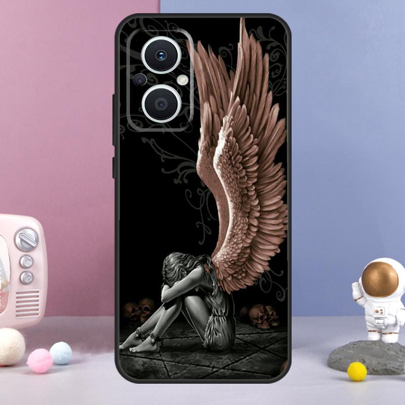 Fantasy Angel Girl Wings Funda For OPPO Reno 11 F 12F 13F 14F 10 12 13 14 Pro 7 8 Lite OPPO Find X9 X6 X5 X8 Pro Case