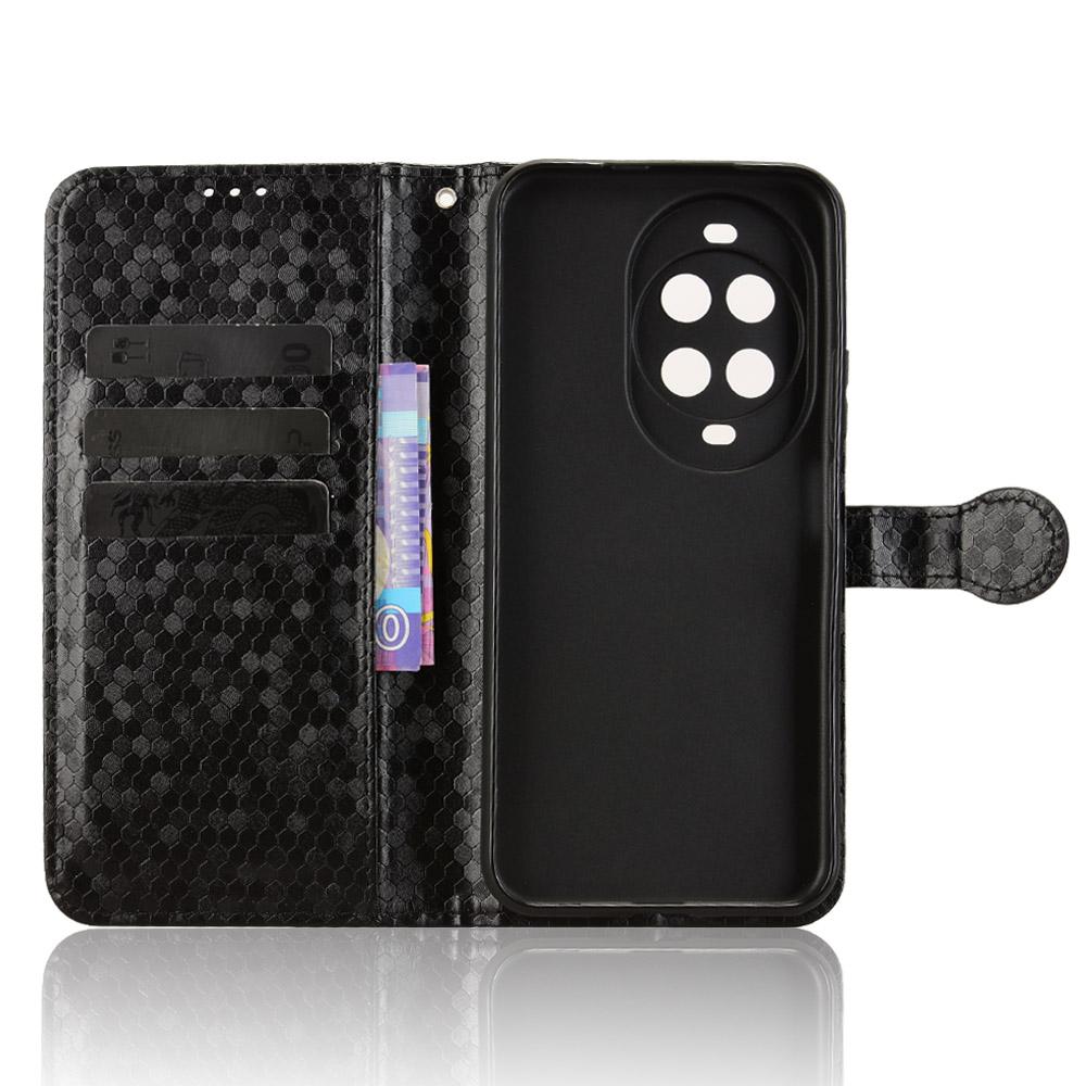 For Huawei nova 14 Ultra 5G Wallet Case Dot Pattern Imprint PU Leather Phone Cover with Wrist Strap