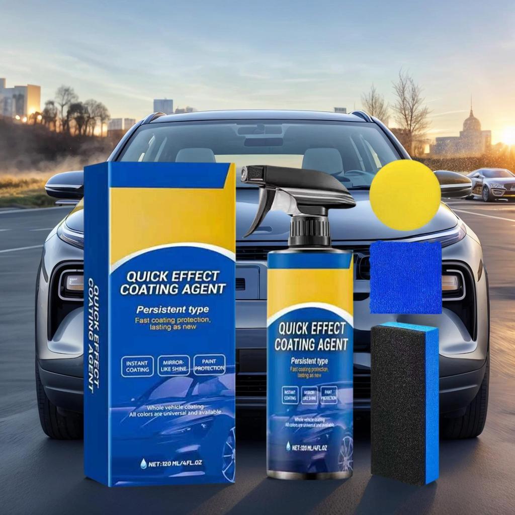 For Cars Quick Effect Coating Quick-Acting Multifunctional Cleaner With Sponge Car Scratch Wax Polish Spray For Hygiene Daily