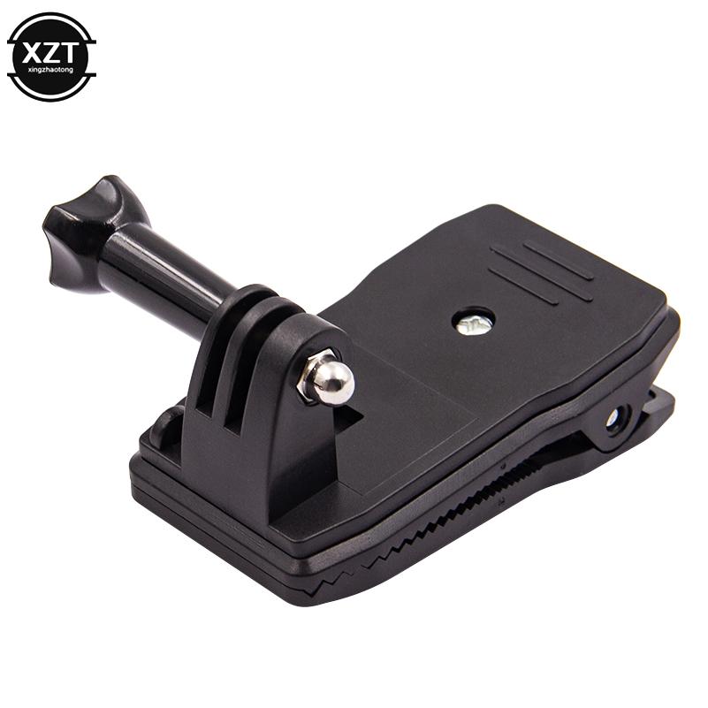 360 Graders Roterande Hattbälte Ryggsäcksklämma Fästklämma För Gopro Hero 4 Session/4/3+/ Hero 3/ 2 Skidåkningsactionkameratillbehör