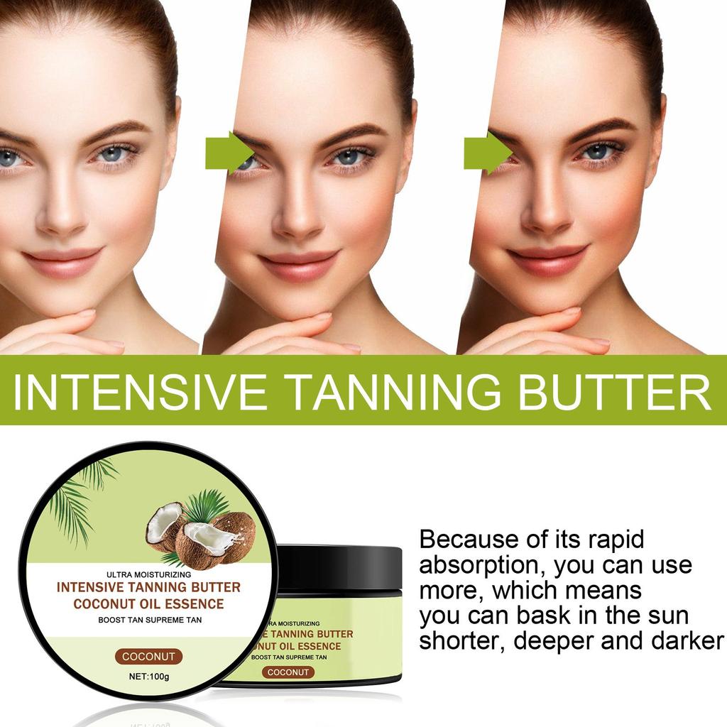 Intensive Tanning Gel, Natural Tanning Accelerator Paste Gel Tanning Creams For Sunbeds Outdoor 100g
