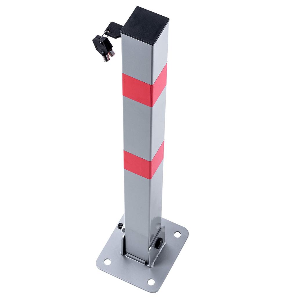 KADAX, folding parking post, 65.5 cm, grey-red