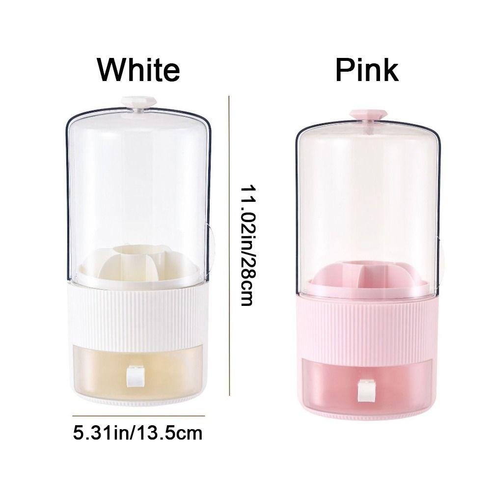 Plastic 360° Rotating Makeup Brush Holder Large Capacity Lipstick Eyebrow Pencil Holder  Bathroom