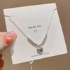 Beades Heart Pendant Necklace For Girls Women Charms Beads Neck Chain Necklaces Cute Chokers Jewelry