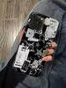 Ins Style Black White Stickers Phone Case for iPhone 17 16 15 14 13 12 11 Air Pro Max X XS XR 7 8 Plus Glossy Film Hard PC Cover