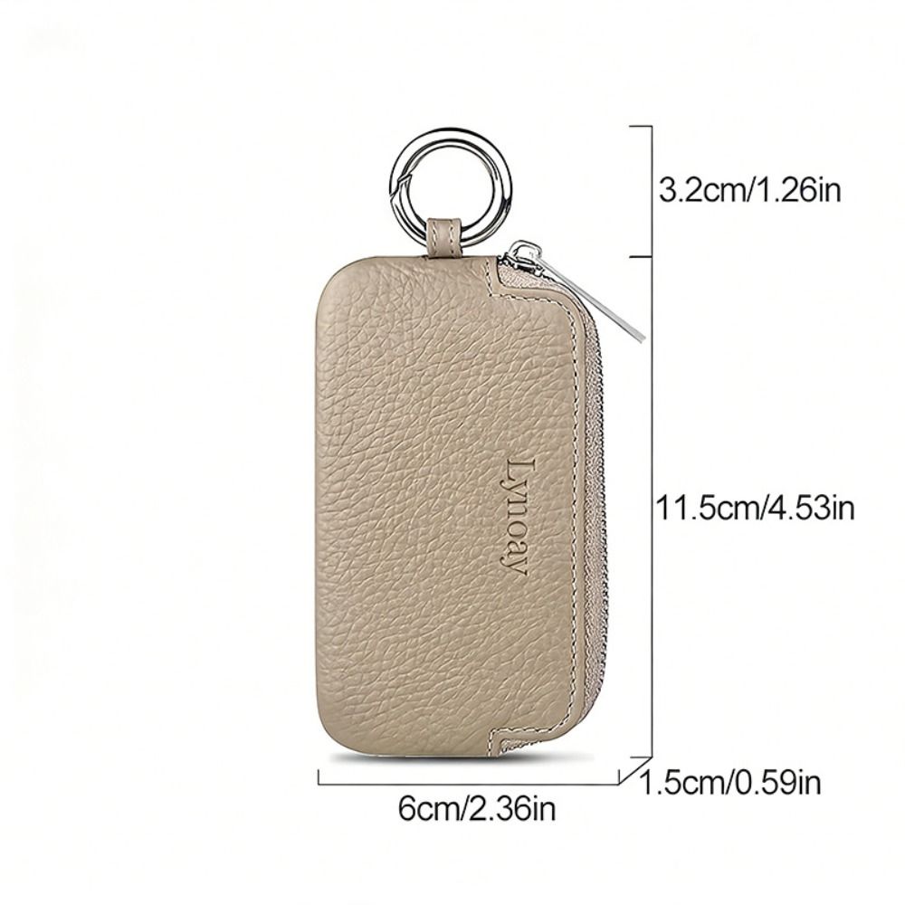 Portachiavi Universale in Ecopelle PU Piccola Dimensione Custodia per Chiave Auto con Cerniera Multifunzionale Custodia Chiavi Multifunzionale Uomo Donna