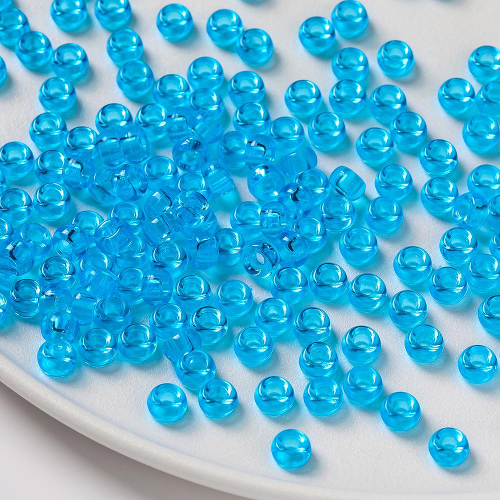 100pcs 4*7mm Acrylic Big Holes Beads Colored Spacer Loose Beads for DIY Necklace Bracelet Phone Charms Jewelry Making Supplies