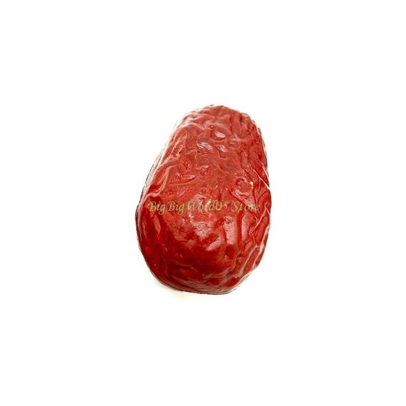 24TE Simulierte Rote Datteln Simulationen Plastik Jujube Schmuckstück Falsches getrocknetes nussförmiges Ornament Zuverlässige Heimdekorationen