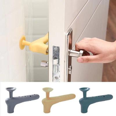 Silicone Door Handle Stopper Pad Protection Doorknob Wall Mute Pads Silencer Suction Cup Home Furniture Hardware