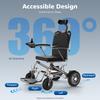 50A Electric Wheelchair Joystick Controller, 360° IPX3 Waterproof Joystick with Horn for Seniors & Disabled