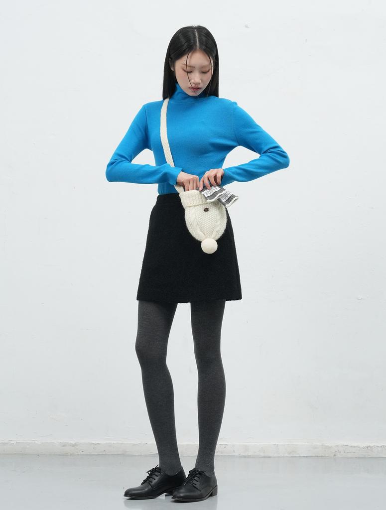 GENERALIDEA Daily Ribbed Turtleneck Pullover [Blue] / Wbe4L05525