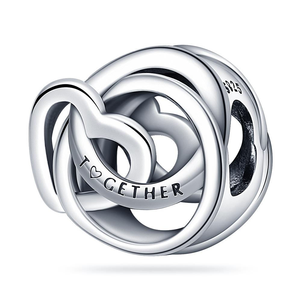 New Silver Plated Charm Lucky Fashion Charm Beaded Women Jewelry