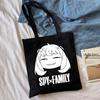 Spy x Family Anime Canvas Tote Bag - Harajuku Shoulder Bag for Students and Shopping