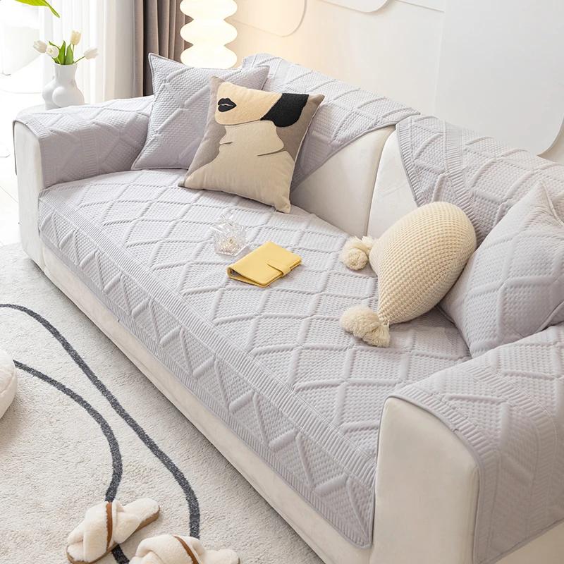 Thicken Cotton Sofa Covers Pets Kid Mat Sofas Towel Anti-slip Couch Protector Slipcover Removable Sofa Blanket for Living Room
