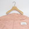 MIUMIU [Good condition/Domestic regular] Single-breasted beaded collar coat 40 beigeUsed