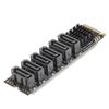 M.2 To SATA3.0 Adapter Card 6Gbps High Speed ASM1166 M.2 PCIE To SATA Expansion Card with Smart Indicator