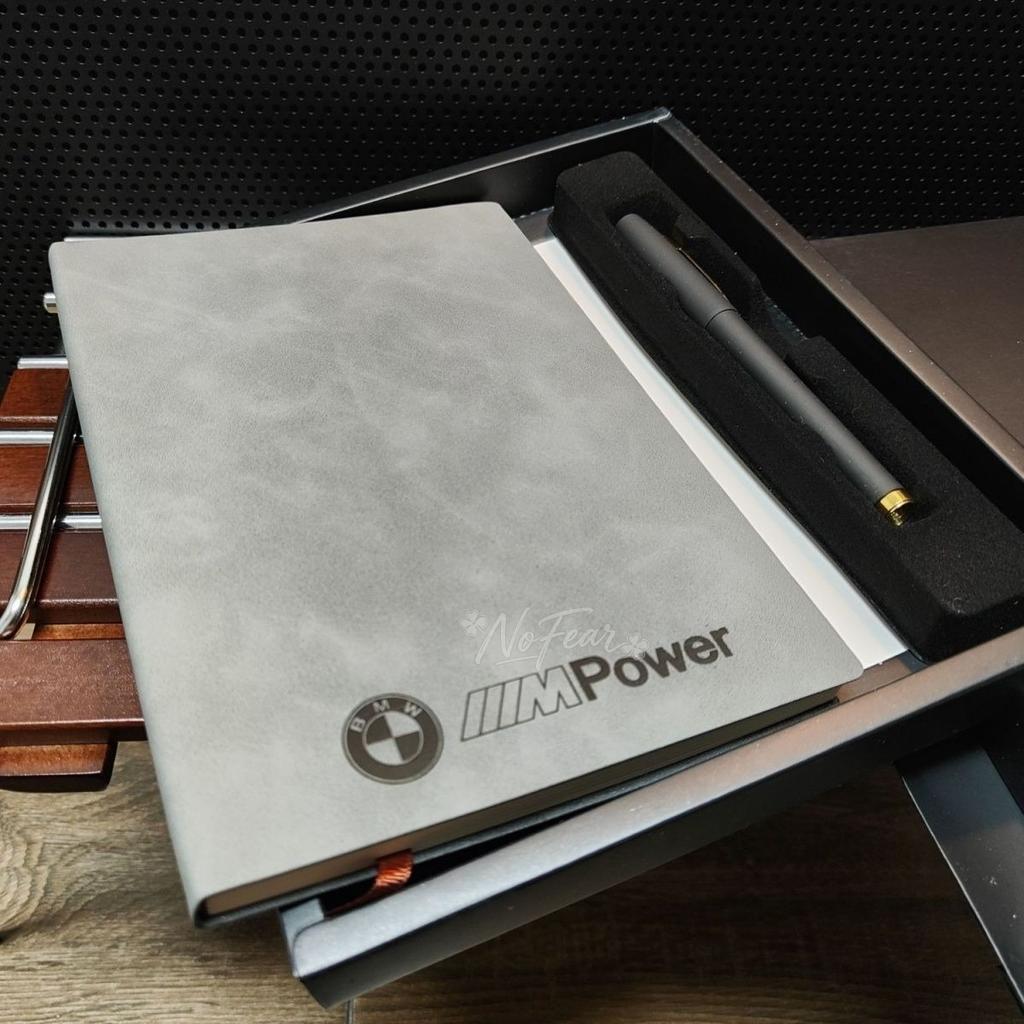 BBIV3 Car Business Sign Pen Notebook Suit Women 4s Surrounding Gifts for BMW E46 E90 E60 F10 F30 F20 E39 E36 X5 E70 F25 F15 Sticker