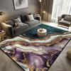 Luxury Marble Large Rugs for Living Room Decoration Sofa Black Gold Abstract Carpet Lounge Coffee Tables Soft Floor Mat Non-slip