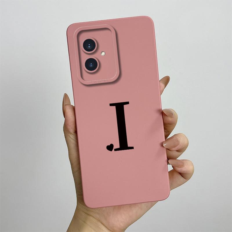 

For Honor 100 Case Cover for Honor 100 Pro Fundas Coque Soft TPU Cute Initial Letters Liquid Silicone Phone Case for Honor 100 Honor 100